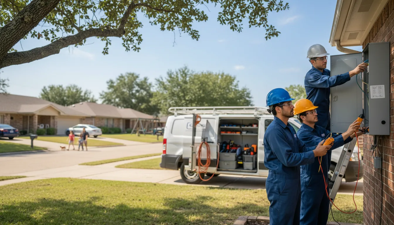 Certified electrician providing emergency electrical services in Washington, NE